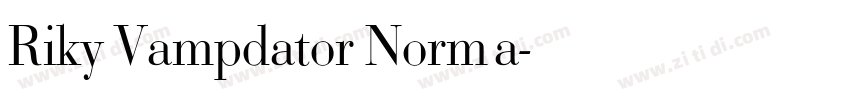 Riky Vampdator Norma字体转换